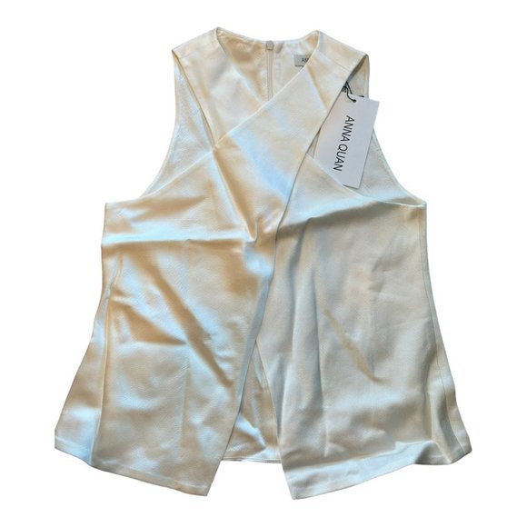 NWT Anna Quan Aurelie Tốp / snow - Picture 6 of 6